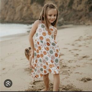 Smiley Face Kids Dress - Multicolor by designer Petite Hailey NWT sizes 4 and 5